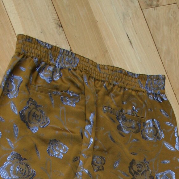 Anthropologie Cargo/Balloon Pant Blue Flower Motif Size M - Picture 12 of 12